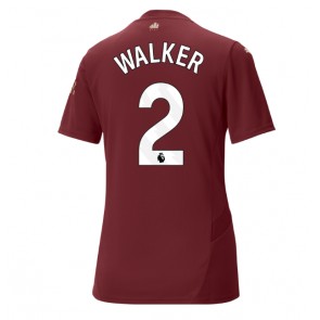 Manchester City Kyle Walker #2 Dámské Alternativní Dres 2024-25 Krátký Rukáv